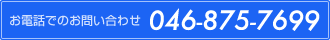 電話でのお問い合わせ 046-875-7699